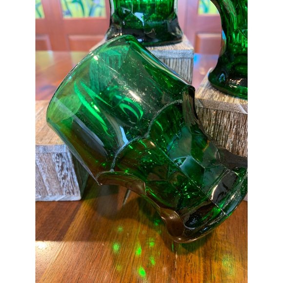 Vintage Viking Georgian Emerald Green Rocks Glasses. - Picture 7 of 10